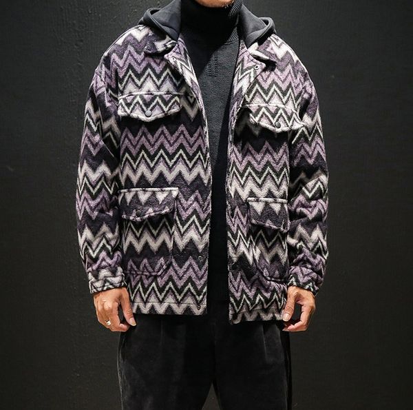 men's wool & blends mens jackets winter autumn fashion casual loose male jacket striped woolen hooded large size m-5xl, Black
men's wool & blends mens jackets winter autumn fashion casual loose male jacket striped woolen hooded large size m-5xl, Black