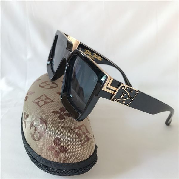 with box sunglasses fashion evidence large frame sunglasses for men and womens driving uv380 resistant lady beach sun glasses ing, White;black
with box sunglasses fashion evidence large frame sunglasses for men and womens driving uv380 resistant lady beach sun glasses ing, White;black