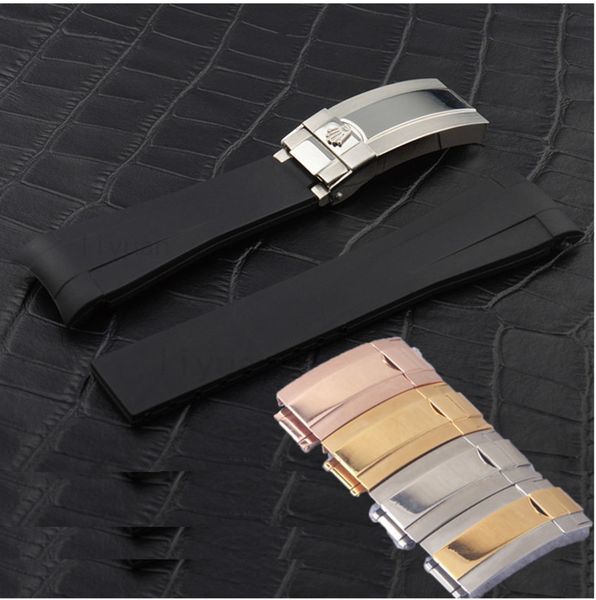 Brand rubber trap for rolex ub 20mm new waterproof band watch band watche acce orie folding cla p ro e gold buckle
Brand rubber trap for rolex ub 20mm new waterproof band watch band watche acce orie folding cla p ro e gold buckle