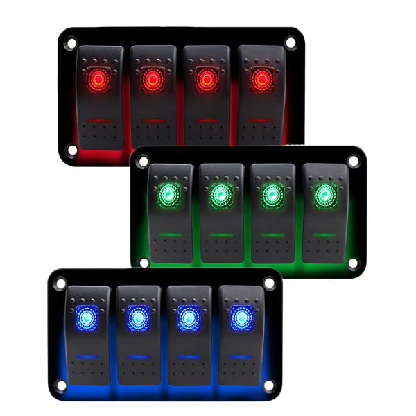 double led 4 gang car marine switch panel breaker boat car rocker switch control panel for marine rv caravan
double led 4 gang car marine switch panel breaker boat car rocker switch control panel for marine rv caravan