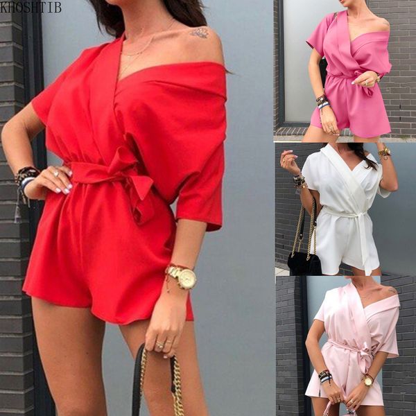 khoshtib women's jumpsuit summer new 4 colors solid color casual jumpsuit fashion casual elegant short-sleeved dance female, Black;white
khoshtib women's jumpsuit summer new 4 colors solid color casual jumpsuit fashion casual elegant short-sleeved dance female, Black;white
