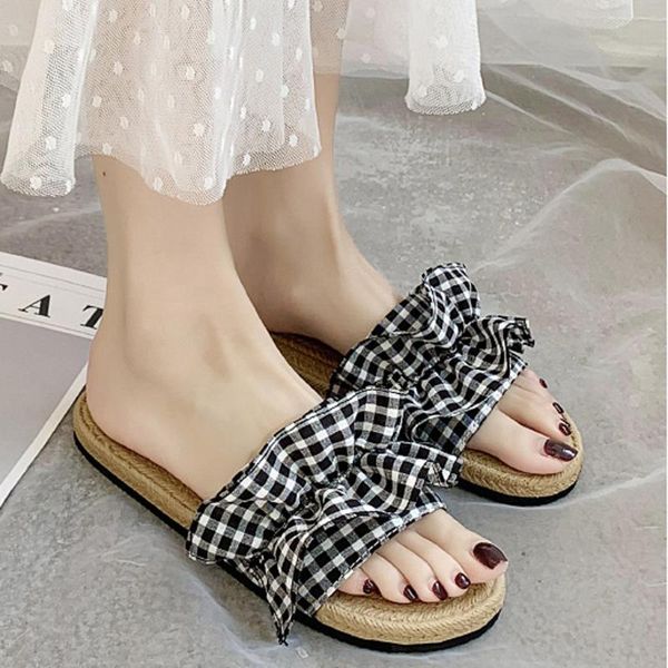 slippers women female open toe sandals flip flops non-slip soft beach shoes casual flax slippe d#4, Black
slippers women female open toe sandals flip flops non-slip soft beach shoes casual flax slippe d#4, Black