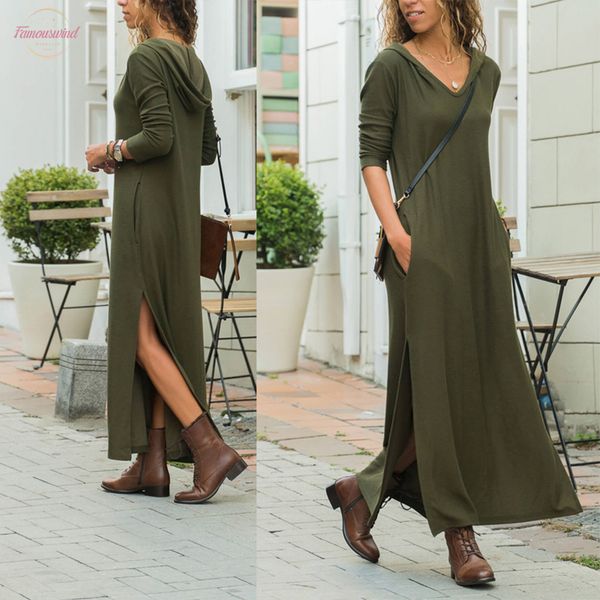 new fashion hooded long dresses casual long sleeved pocket maxi dress lounge wear autumn split vestidos robes femininas sj1134u, Black;gray
new fashion hooded long dresses casual long sleeved pocket maxi dress lounge wear autumn split vestidos robes femininas sj1134u, Black;gray