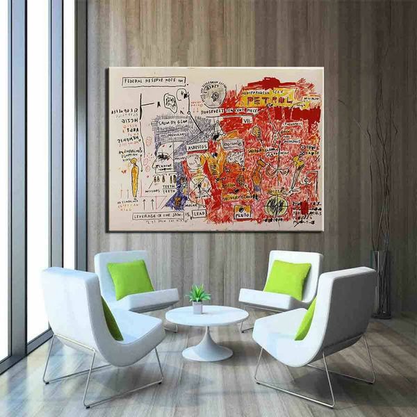 oil painting on canvas home decor jean-michel basquiat "liberty" pop art picture on canvas large wall picture
oil painting on canvas home decor jean-michel basquiat "liberty" pop art picture on canvas large wall picture