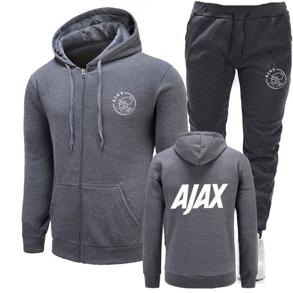 new 2020 tracksuit fashion ajax hoodies men sportswear two piece sets all cotton fleece thick hoodie+pants sporting suit male, Gray
new 2020 tracksuit fashion ajax hoodies men sportswear two piece sets all cotton fleece thick hoodie+pants sporting suit male, Gray