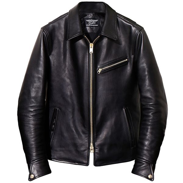 italian layer small cowhide motorcycle jacket lapel ami ka ji 1930s genuine leather clothes male, Black
italian layer small cowhide motorcycle jacket lapel ami ka ji 1930s genuine leather clothes male, Black