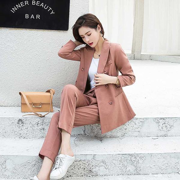 autumn women pant suits double breasted notched collar jacket blazer & sashes pant casual female work suits high quality, White;black
autumn women pant suits double breasted notched collar jacket blazer & sashes pant casual female work suits high quality, White;black