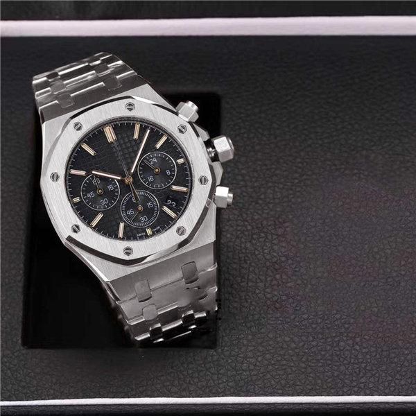 classic style chronograph men wristwatch quartz watch 42mm full stainless steel swatch for christmas gift, Slivery;brown
classic style chronograph men wristwatch quartz watch 42mm full stainless steel swatch for christmas gift, Slivery;brown