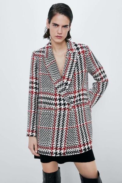 2020 spring autumn new plaid double breasted zaraing women suit jacket coat sheining vadiming female suit jacket xdn9292, White;black
2020 spring autumn new plaid double breasted zaraing women suit jacket coat sheining vadiming female suit jacket xdn9292, White;black