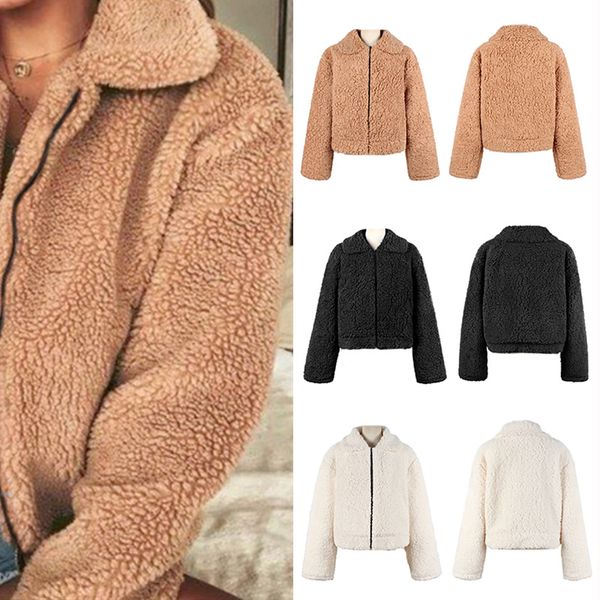 jacket womens thick warm teddy bear fleece jacket coat zip up outwear overcoat winter women coat manteau femme hiver, Black;brown
jacket womens thick warm teddy bear fleece jacket coat zip up outwear overcoat winter women coat manteau femme hiver, Black;brown