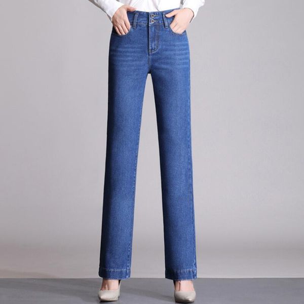 new autumn women fashion pants two buttons long straight jeans lady simple splice casual jeans size 26-33, Blue
new autumn women fashion pants two buttons long straight jeans lady simple splice casual jeans size 26-33, Blue