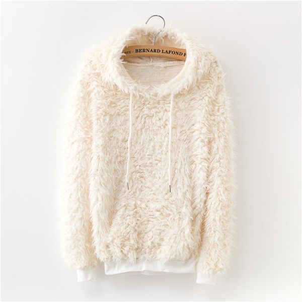 2018 new autumn winter fleece sweater women long-sleeved large size women's warm hooded sweaters solid color pullover mujer, White;black
2018 new autumn winter fleece sweater women long-sleeved large size women's warm hooded sweaters solid color pullover mujer, White;black