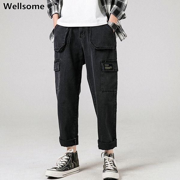 loose mens jeans big pockets male denim pants full length solid skinny men's jeans casual trousers middle waist baggy pants men, Blue
loose mens jeans big pockets male denim pants full length solid skinny men's jeans casual trousers middle waist baggy pants men, Blue