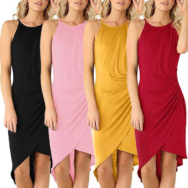2019 summer fashion vintage womens summer casual round neck solid sleeveless beach dress mini dress vestidos robe femme, Black;gray
2019 summer fashion vintage womens summer casual round neck solid sleeveless beach dress mini dress vestidos robe femme, Black;gray