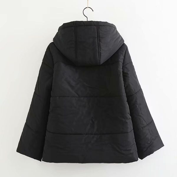 2018 autumn and winter new style joint stripes decoration long sleeve loose-fit hooded cotton coat casual cotton-padded jacket c, Blue;black
2018 autumn and winter new style joint stripes decoration long sleeve loose-fit hooded cotton coat casual cotton-padded jacket c, Blue;black