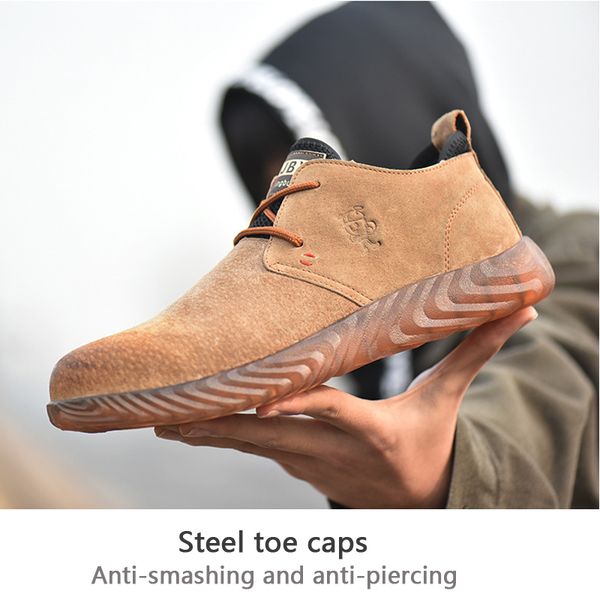 men boots work safety boot steel toe cap safety shoes comfort men shoes genuine leather indestructible work boots male, Black
men boots work safety boot steel toe cap safety shoes comfort men shoes genuine leather indestructible work boots male, Black