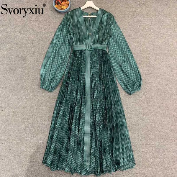 svoryxiu runway лето женщины зеленый плед vintage длинной бальные платья дама v-образный вырез с поясом элегантных плиссированные платьев, Black;gray
svoryxiu runway лето женщины зеленый плед vintage длинной бальные платья дама v-образный вырез с поясом элегантных плиссированные платьев, Black;gray