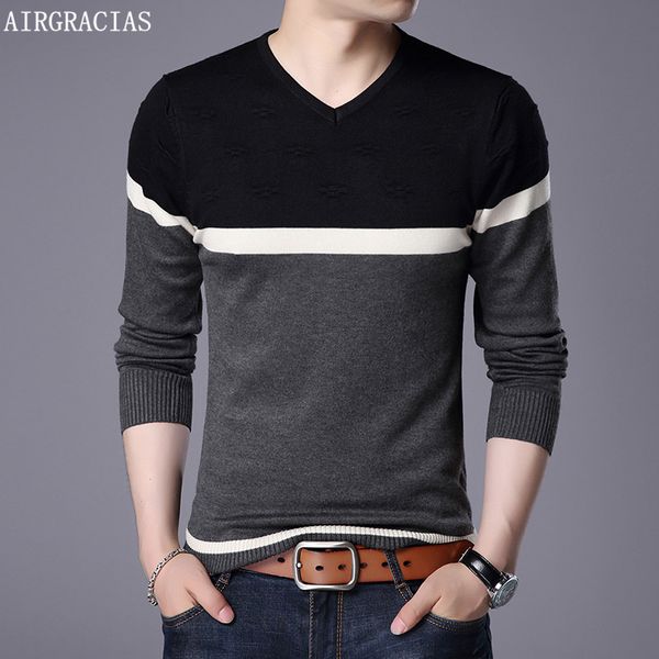 airgracias 2019 new brand sweater men pullovers patchwork color slim fit knitred woolen autumn slim style casual men clothes, White;black
airgracias 2019 new brand sweater men pullovers patchwork color slim fit knitred woolen autumn slim style casual men clothes, White;black