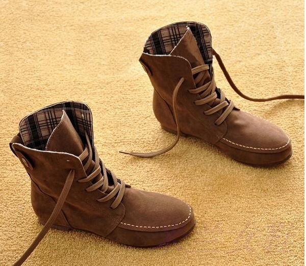 women flat ankle snow motorcycle boots female suede leather lace-up boot 8 colors plus big size 35-42, Black
women flat ankle snow motorcycle boots female suede leather lace-up boot 8 colors plus big size 35-42, Black