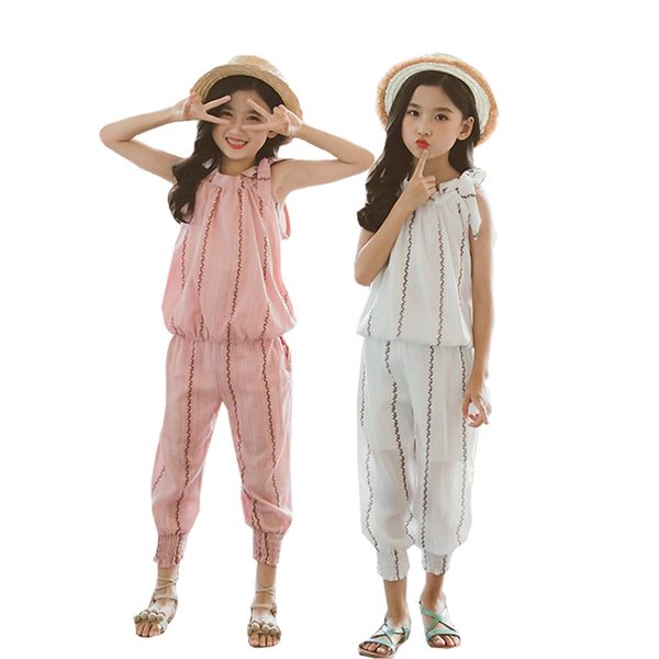 summer girl clothes set baby striped sling t-shirt pants two-piece loose casual sportswear 3-12y excellent quality baby clothing, White
summer girl clothes set baby striped sling t-shirt pants two-piece loose casual sportswear 3-12y excellent quality baby clothing, White