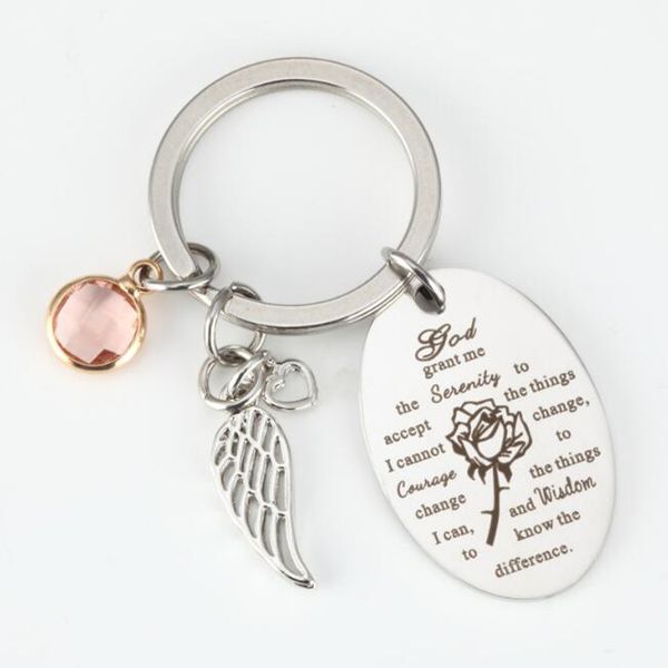 classic accessories wing pendant key chain bible verse prayer necklace with chain christian, Silver
classic accessories wing pendant key chain bible verse prayer necklace with chain christian, Silver