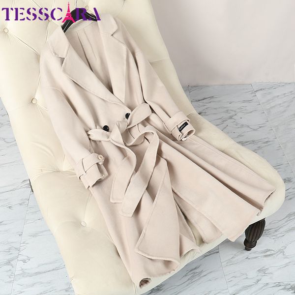 tesscara women autumn & winter long wool blend basic jacket coat female cashmere blazer jackets outerwear & coats, Black
tesscara women autumn & winter long wool blend basic jacket coat female cashmere blazer jackets outerwear & coats, Black