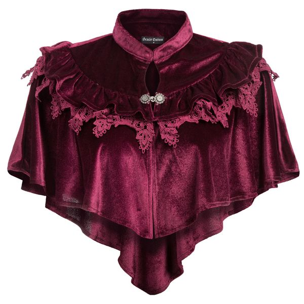 vintage women retro club evening party gothic steampunk renaissance lolita stand collar high-low velvet cape lady female, Blue;gray
vintage women retro club evening party gothic steampunk renaissance lolita stand collar high-low velvet cape lady female, Blue;gray