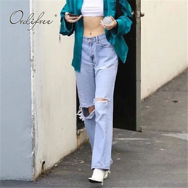 women's jeans ordi2021 summer women high waist wide leg pants streetwear hole ripped denim casual loose trousers, Blue
women's jeans ordi2021 summer women high waist wide leg pants streetwear hole ripped denim casual loose trousers, Blue