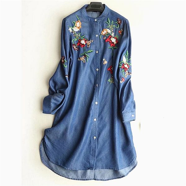 jaycosin spring autumn dress women fashion jeans embroidered flower lined long sleeve dresses new casual denim dress30, Black;gray
jaycosin spring autumn dress women fashion jeans embroidered flower lined long sleeve dresses new casual denim dress30, Black;gray