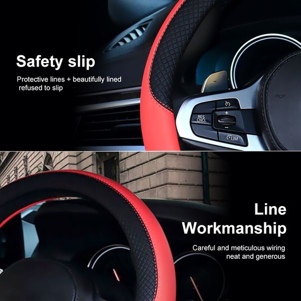 car steering-wheel cover anti-slip automotive accessories pu leather universal 38cm car-styling sport auto steering wheel covers
car steering-wheel cover anti-slip automotive accessories pu leather universal 38cm car-styling sport auto steering wheel covers