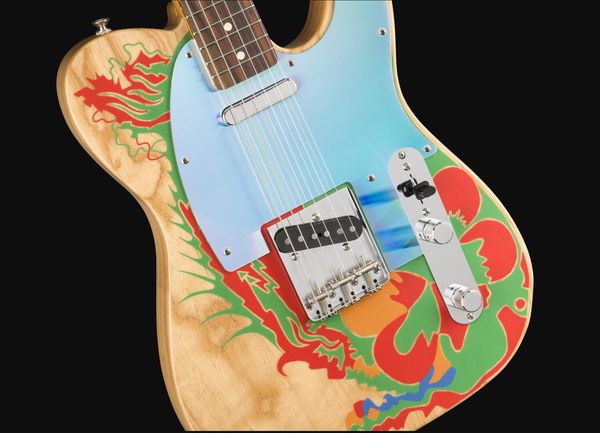 masterbuilt jimmy page dragon natural tele electric guitar ash body, rosewood fingerboard, satin matte finished, vintage tuners, chrome mirr
masterbuilt jimmy page dragon natural tele electric guitar ash body, rosewood fingerboard, satin matte finished, vintage tuners, chrome mirr