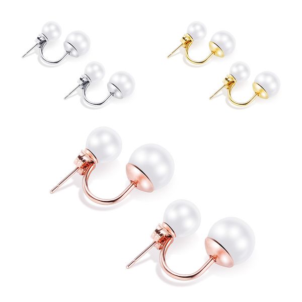 designer accessories earrings double shell beads pearl stainless steel earrings korean girl series earrings wholesale, Golden;silver
designer accessories earrings double shell beads pearl stainless steel earrings korean girl series earrings wholesale, Golden;silver