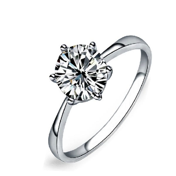 selling exquisite new six claw ring for female wedding engagement gift, Golden;silver
selling exquisite new six claw ring for female wedding engagement gift, Golden;silver