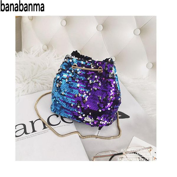 banabanma women bags fashion gold chain pu leather shoulder bag female bling sequins bucket bag zk30
banabanma women bags fashion gold chain pu leather shoulder bag female bling sequins bucket bag zk30