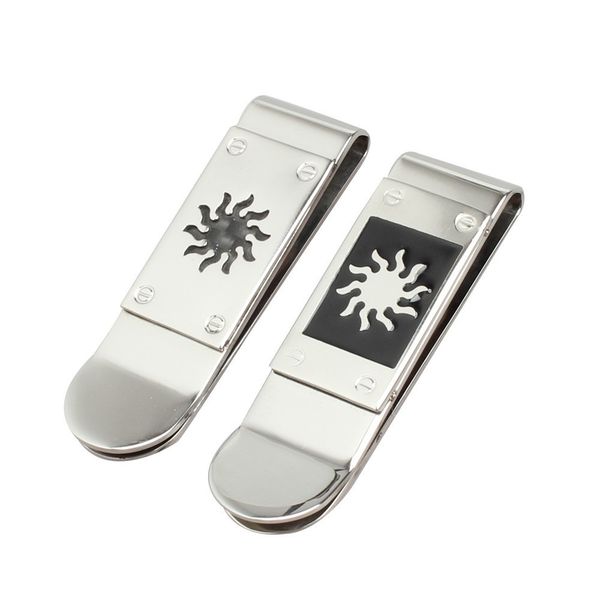 fashion designer pupular classic elegant business style sun engraved simple men money clip titanium stainless steel, Black
fashion designer pupular classic elegant business style sun engraved simple men money clip titanium stainless steel, Black