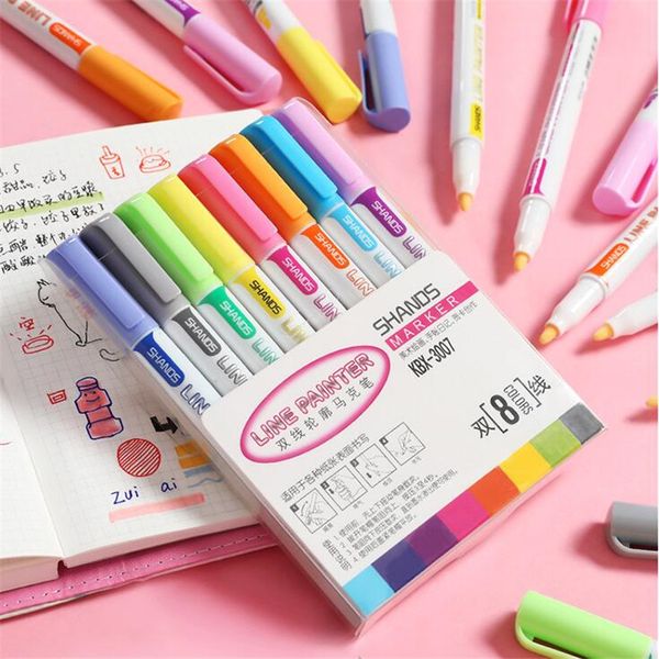 8pc/set double line outline pen glitter color fluorescent marker metal color pen handwriting fluorescent marker
8pc/set double line outline pen glitter color fluorescent marker metal color pen handwriting fluorescent marker