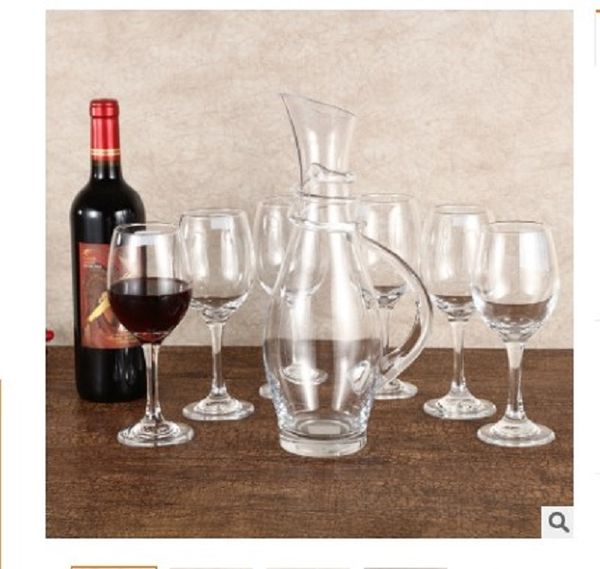 2020 black handle silk wrapped red wine cup decanter set crystal glass wine high leg cup spot wholesale
2020 black handle silk wrapped red wine cup decanter set crystal glass wine high leg cup spot wholesale