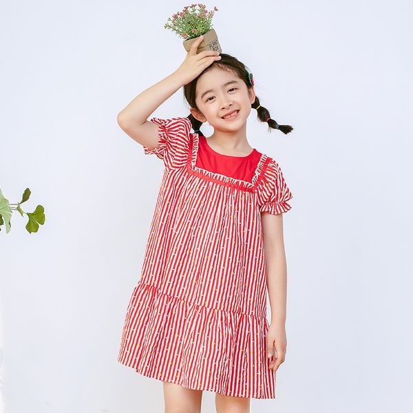 2020 summer new kids girls cotton stripe dress korean style teeen girls fashion patchwork dresses baby girls casual dress, #8754 t200417, Red;yellow
2020 summer new kids girls cotton stripe dress korean style teeen girls fashion patchwork dresses baby girls casual dress, #8754 t200417, Red;yellow