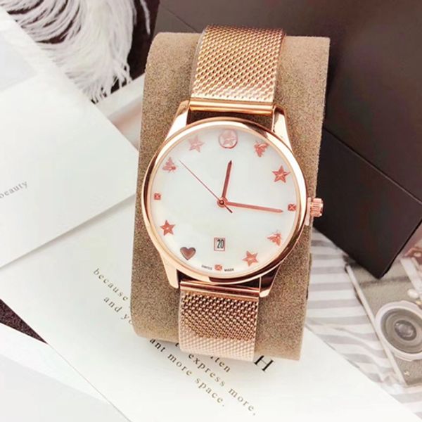 rose gold luxury watches woman clock shell dial stainless steel lady watches fashion wristwatch womens gold color wholesale dropshipping, Slivery;brown
rose gold luxury watches woman clock shell dial stainless steel lady watches fashion wristwatch womens gold color wholesale dropshipping, Slivery;brown