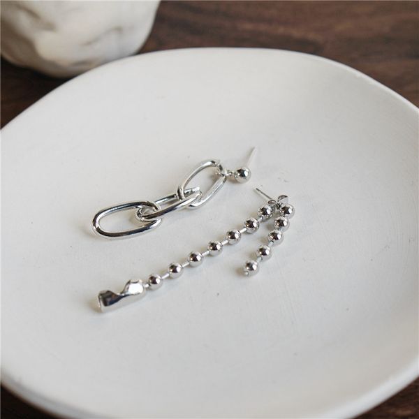 europe and the united states long asymmetric metal chain beads tassel earrings temperament wild simple earrings earrings, Silver
europe and the united states long asymmetric metal chain beads tassel earrings temperament wild simple earrings earrings, Silver