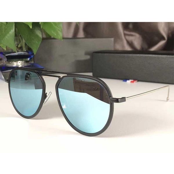 french brand designer sunglasses men's and women's flying sunglasses frames simple atmosphere delicate calf hd uv400 lens glasses, White;black