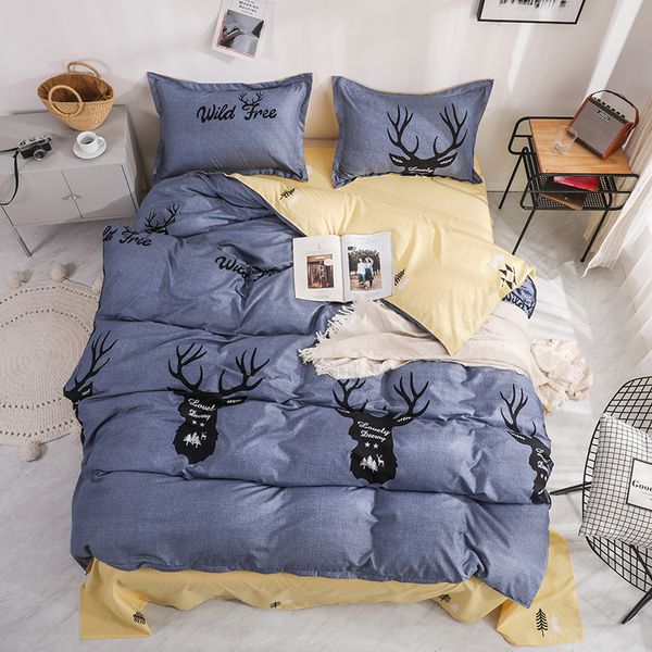 cartoon europe elk bedclothes simple fashion dot plaid bed sheet duvet cover sets 3/4pcs bedding set
cartoon europe elk bedclothes simple fashion dot plaid bed sheet duvet cover sets 3/4pcs bedding set