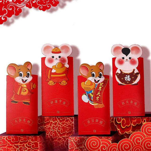 6pcs/pack kawaii 2020 chinese fortune rat year red envelope children new year red pocket for student kids gift
6pcs/pack kawaii 2020 chinese fortune rat year red envelope children new year red pocket for student kids gift