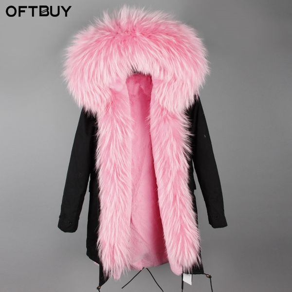 oftbuy 2019 new pink winter jacket women long parka real fur coat big natural raccoon fur collar hooded parkas warm outerwear, Black
oftbuy 2019 new pink winter jacket women long parka real fur coat big natural raccoon fur collar hooded parkas warm outerwear, Black
