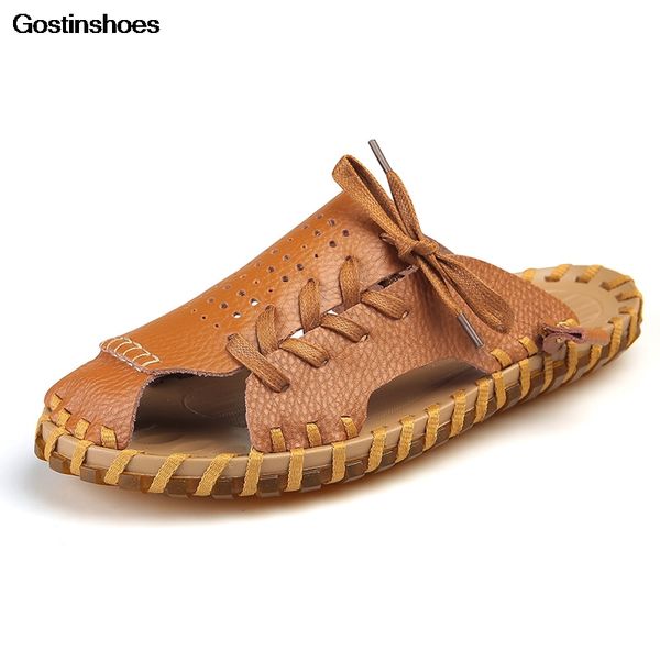 sandals zapatos de hombre summer men handmade sewing genuine leather casual fashion man shoes sandalias playa, Black
sandals zapatos de hombre summer men handmade sewing genuine leather casual fashion man shoes sandalias playa, Black