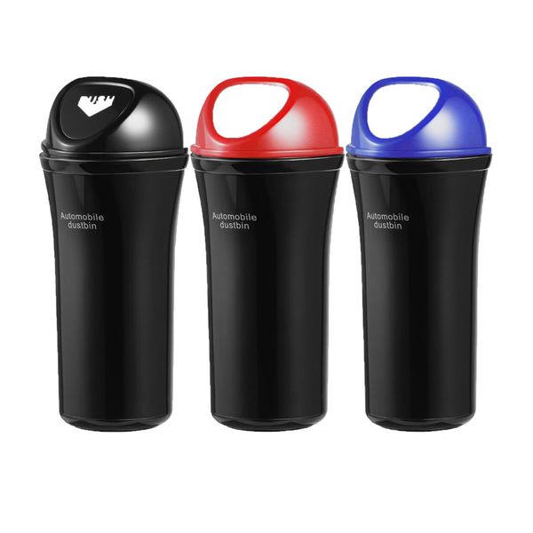 

1pc portable mini automobile car dustbin car trash can organizer leakproof vehicle trash bin garbage container for cars travel