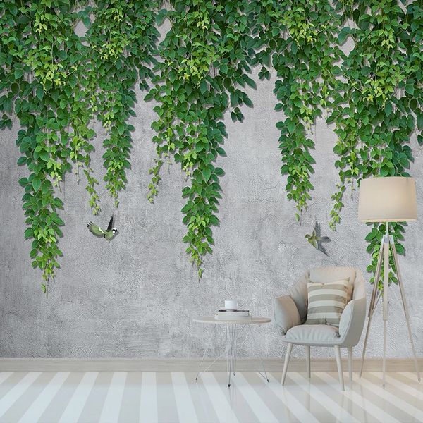custom 3d p wallpaper green vine tree leaf bird modern living room bedroom study room mural wall painting papel de parede
custom 3d p wallpaper green vine tree leaf bird modern living room bedroom study room mural wall painting papel de parede