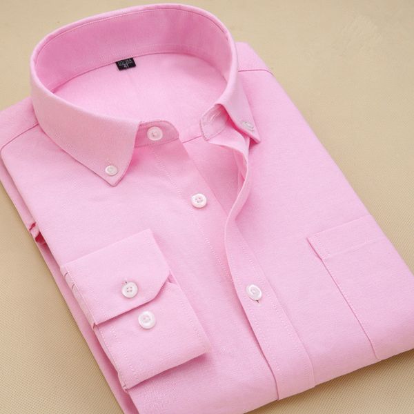 oxford men shirt dress white pink male camisas social solid men's long sleeve slim fit formal for men clothes 2018, White;black
oxford men shirt dress white pink male camisas social solid men's long sleeve slim fit formal for men clothes 2018, White;black