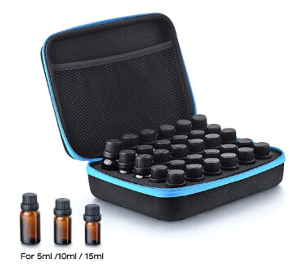 30 compartment essential oil storage bag portable travel 5ml 10ml 15ml essential oil case carrying holder
30 compartment essential oil storage bag portable travel 5ml 10ml 15ml essential oil case carrying holder