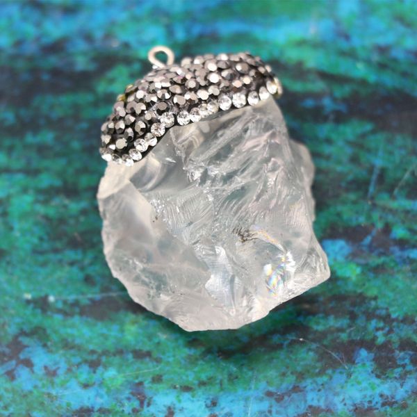 elegant 32*41mm natural white crystal jades irregular large pendant stone for women new fashion diy jewelry accessories b3034, Silver
elegant 32*41mm natural white crystal jades irregular large pendant stone for women new fashion diy jewelry accessories b3034, Silver
